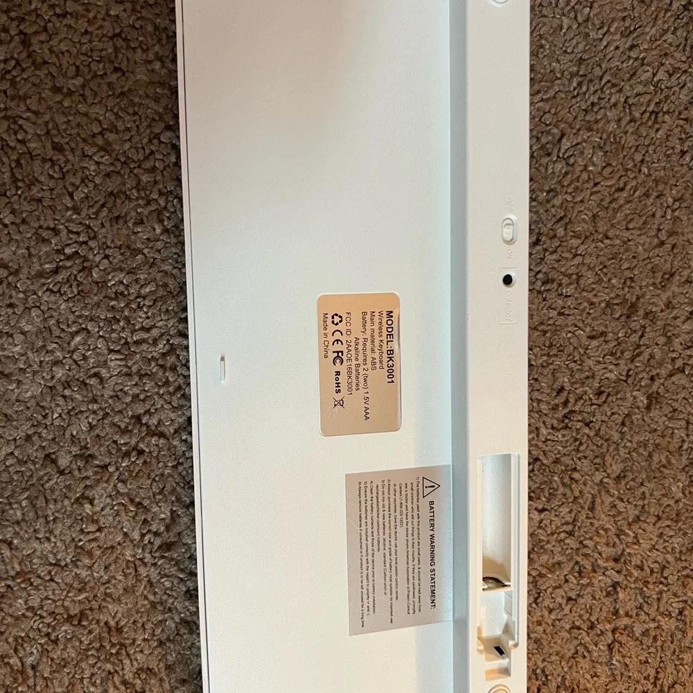 Wireless champagne color keyboard